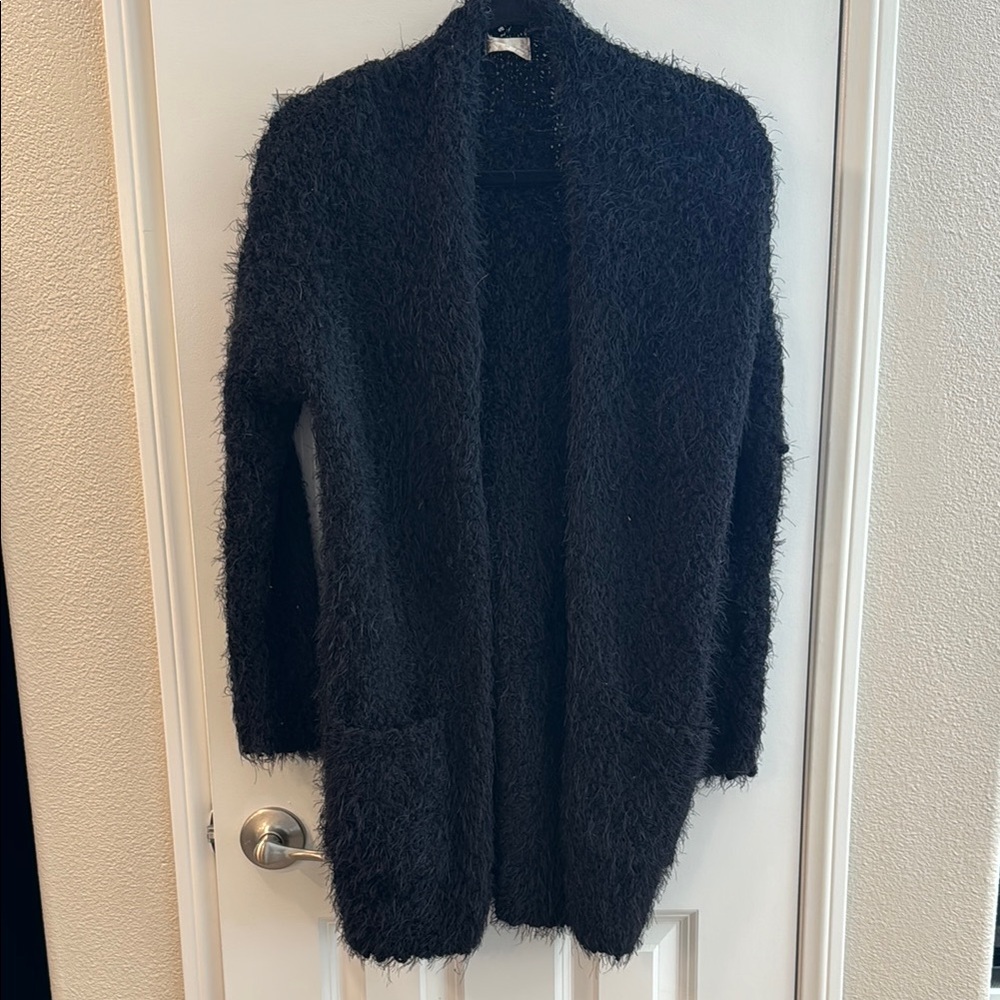 Altar’d State Cozy Black Cardigan